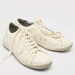 Marc Jacobs White Patent Leather Low Top Sneakers Size 42