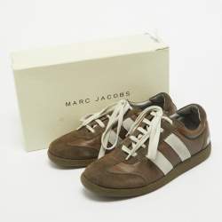 Marc Jacobs Brown Suede Low Top Sneakers Size 42
