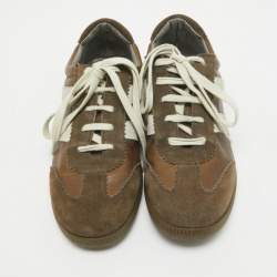 Marc Jacobs Brown Suede Low Top Sneakers Size 42