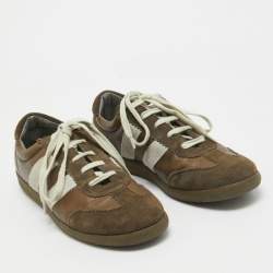 Marc Jacobs Brown Suede Low Top Sneakers Size 42