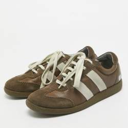 Marc Jacobs Brown Suede Low Top Sneakers Size 42