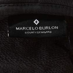 Marcelo Burlon Colour Block Cotton Zip Front Hoodie S