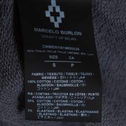 Marcelo Burlon Colour Block Cotton Zip Front Hoodie S