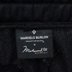 Marcelo Burlon X Muhammad Ali Black Jersey Track Pants L