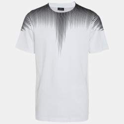 Marcelo Burlon White/Black Cotton T-Shirt S