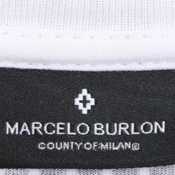 Marcelo Burlon White/Black Cotton T-Shirt S