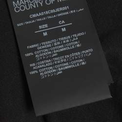 Pre Owned تّي شيرت مارسيلو بورلون كاونتي أوف ميلان ٳيكون وينجز قطن طباعة حول الرقبة أسود مقاس وسط (ميديم)