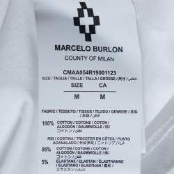 Marcelo Burlon x Muhammad Ali White Graphic Print Cotton T-Shirt M