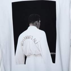 Marcelo Burlon x Muhammad Ali White Graphic Print Cotton T-Shirt M