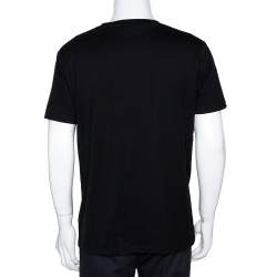 Marcelo Burlon Black Graphic Print Cotton T-Shirt M