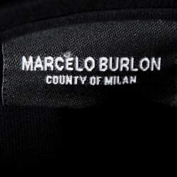 Marcelo Burlon Black Graphic Print Cotton T-Shirt M