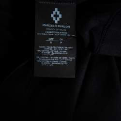 مملوكة مسبقًا Marcelo Burlon Black Wings Printed Cotton Long Sleeve T-Shirt S