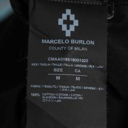 Marcelo Burlon Black Dragon Print Cotton T-Shirt M