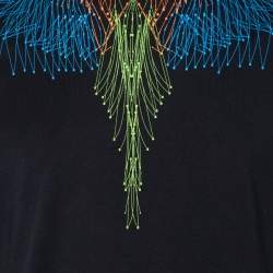 Marcelo Burlon Country of Milan Black Wings Printed Cotton Knit T-Shirt M