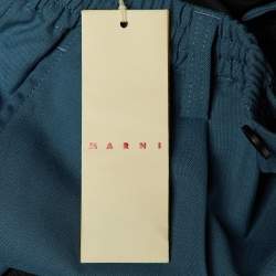 مملوكة مسبقًا Marni Opal Blue Wool Trousers M
