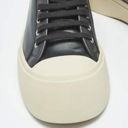Pre Owned Marni Black Leather Pablo Platform Sneakers Size 46