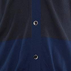Marni Midnight Blue Cotton Knit Button Front Cardigan S
