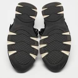 Marni Black Nylon and Suede  Velcro Strap Sneakers Size 45