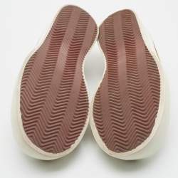 مملوكة مسبقًا Marni Pablos Size 44 Brown Canvas and Rubber Lace Up Sneakers