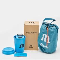 Pre Owned Maurice Lacroix Blue Plastic Recycled Ocean Material Rubber Aikon Tide AI2008-80080-300-0 Men's Wristwatch 40 mm