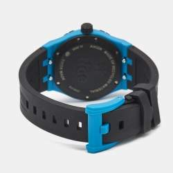 Pre Owned Maurice Lacroix Blue Plastic Recycled Ocean Material Rubber Aikon Tide AI2008-80080-300-0 Men's Wristwatch 40 mm