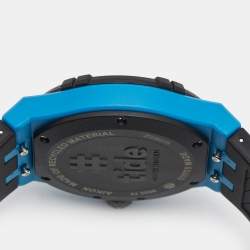 Pre Owned Maurice Lacroix Blue Plastic Recycled Ocean Material Rubber Aikon Tide AI2008-80080-300-0 Men's Wristwatch 40 mm