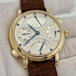 Pre Owned Maurice Lacroix Masterpiece MP7018 Manual Winding 18k Rose Gold Men's Wristwatch 43 mm