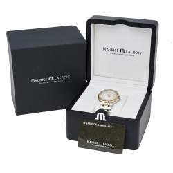 Maurice Lacroix Silver Two-Tone Stainless Steel Aikon AI1008-PVY13-132-1 Men's Wristwatch 41 mm