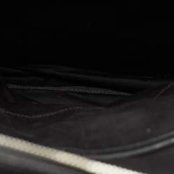 Pre Owned MCM Black Camouflage Textured Nylon Medium Dieter Backpack