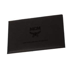 Pre Owned MCM Black Visetos Coated Canvas Trilogie Stark Backpack