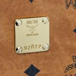 MCM Cognac Visetos Coated Canvas 13" iPad Case