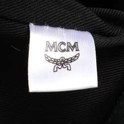 MCM Black Visetos Coated Canvas and Leather Medium Soft Berlin Tote