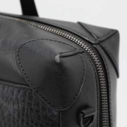 MCM Black Visetos Coated Canvas and Leather Medium Soft Berlin Tote