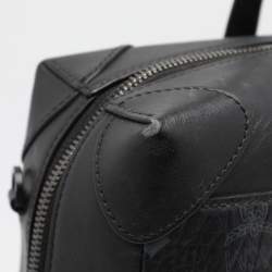 MCM Black Visetos Coated Canvas and Leather Medium Soft Berlin Tote