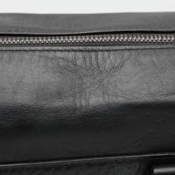 MCM Black Visetos Coated Canvas and Leather Medium Soft Berlin Tote