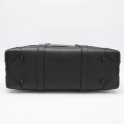 MCM Black Visetos Coated Canvas and Leather Medium Soft Berlin Tote