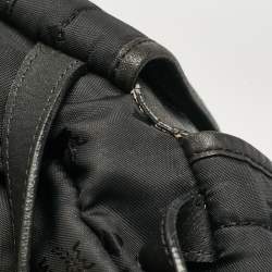 MCM Black Visetos Nylon Stark Backpack