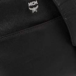 MCM Black Saffiano Leather Messenger Bag