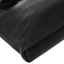 MCM Black Saffiano Leather Messenger Bag