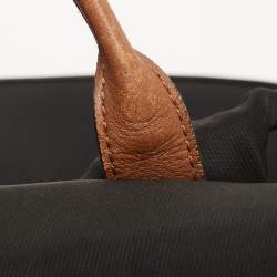 MCM Black/Brown Nylon and Leather Backpack