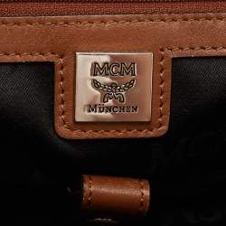 MCM Black/Brown Nylon and Leather Backpack