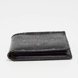 MCM Black Visetos Coated Canvas Bifold Compact Wallet