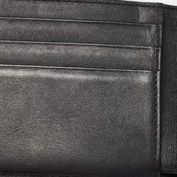 MCM Black Visetos Coated Canvas Bifold Compact Wallet