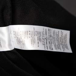 مملوكة مسبقًا McQ by Alexander McQueen Black Cotton Logo Embroidered Hoodie L