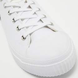 مملوكة مسبقًا McQ by Alexander McQueen White Canvas Swallow Sneakers Size 44