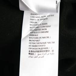 Pre Owned McQ by Alexander McQueen Navy Blue/Black Cotton Knit Shirt L