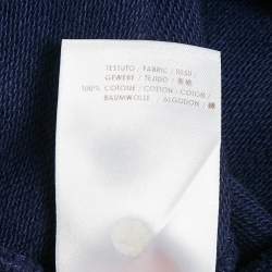 McQ by Alexander McQueen Blue Cotton Knit Layered Sweatshirt L