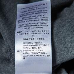 McQ by Alexander McQueen Grey Swallow Print Cotton T-Shirt M