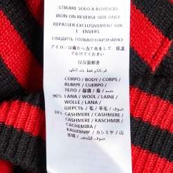 McQ by Alexander McQueen Red Striped Wool Knit Sweater M 