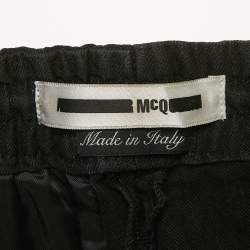 McQ by Alexander McQueen Black Denim Jogger Pants L